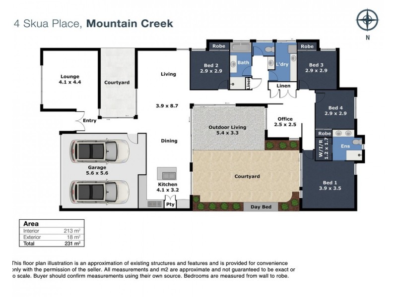 14 Skua Place, Mountain Creek QLD 4557 Floorplan