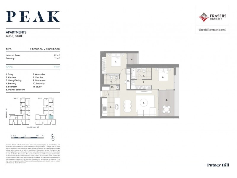 508E/255 Morrison Road, Ryde NSW 2112 Floorplan