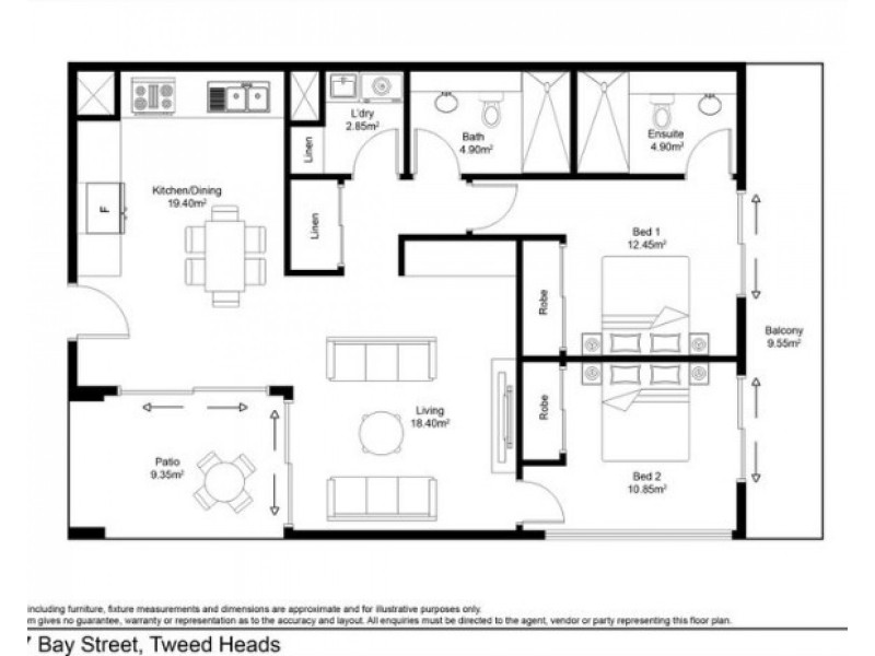 508/37 BAY STREET, Tweed Heads NSW 2485 Floorplan