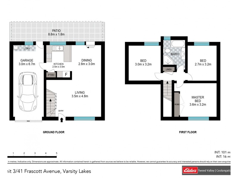 3/41 Frascott Avenue, Varsity Lakes QLD 4227 Floorplan