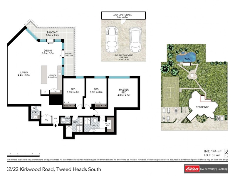 702/22 Kirkwood Road, Tweed Heads South NSW 2486 Floorplan