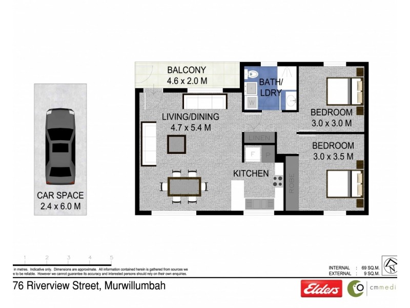 3/76 RIVERVIEW STREET, Murwillumbah NSW 2484 Floorplan