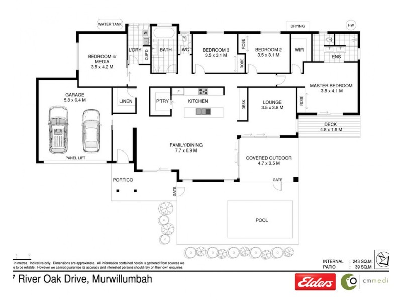 77 RIVEROAK DRIVE, Murwillumbah NSW 2484 Floorplan