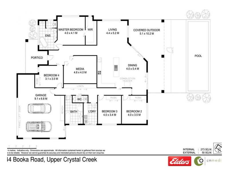 144 BOOKA ROAD, Upper Crystal Creek NSW 2484 Floorplan