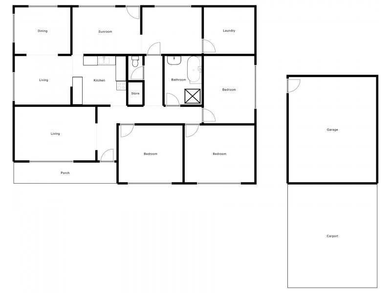 23 North Terrace, Minlaton SA 5575 Floorplan