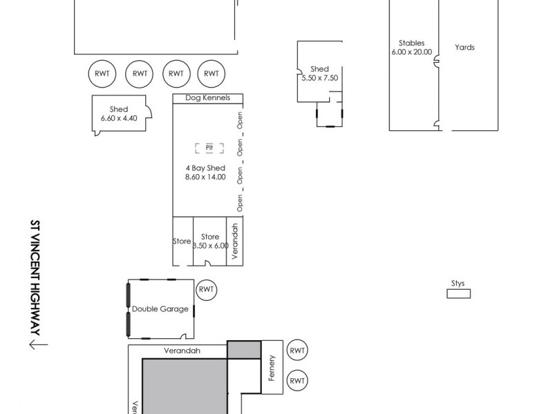 6015 St Vincent Highway, Coobowie SA 5583 Floorplan