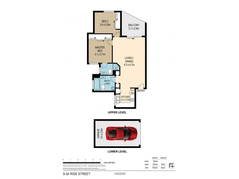 9/34 Rise Street, Mount Gravatt East QLD 4122 Floorplan