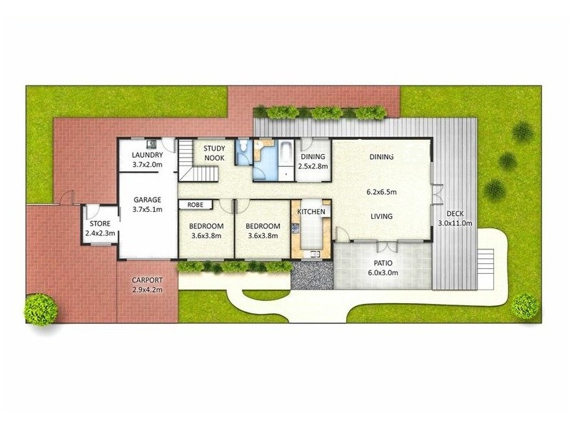 6 Chater Street, Carina QLD 4152 Floorplan