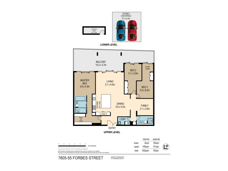 7605/55 Forbes Street, West End QLD 4101 Floorplan