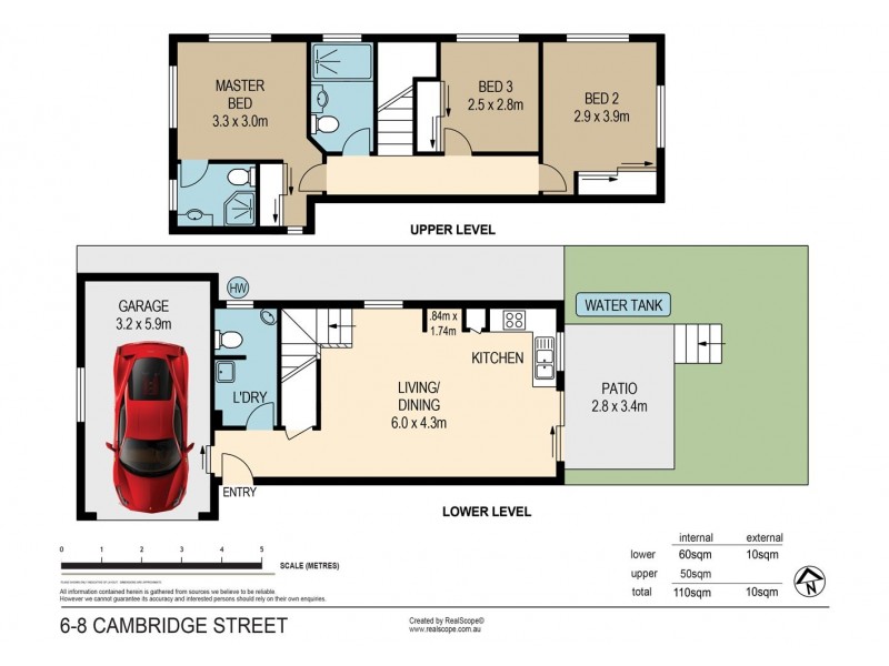 6/8 Cambridge Street, Carina Heights QLD 4152 Floorplan