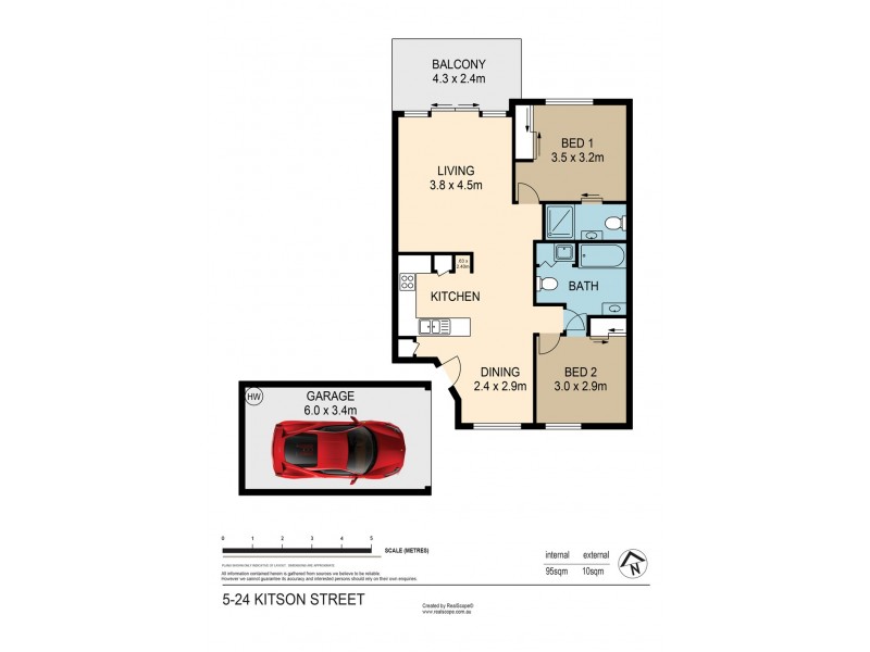 5/24 Kitson Street, Morningside QLD 4170 Floorplan