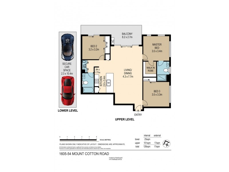 1605/58 Mount Cotton Road, Capalaba QLD 4157 Floorplan
