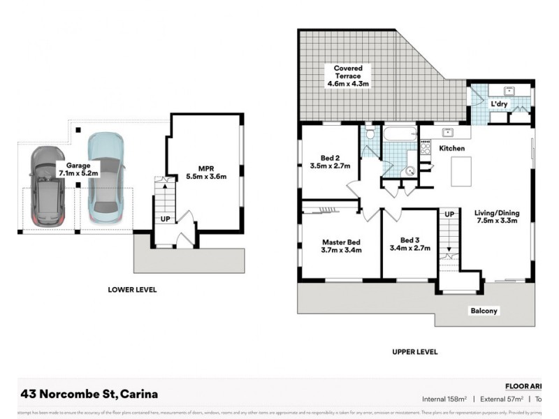 43 Norcombe Street, Carina QLD 4152 Floorplan