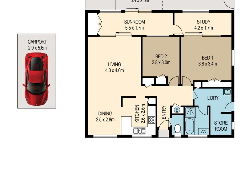 4/20 Cambridge Street, Carina Heights QLD 4152 Floorplan