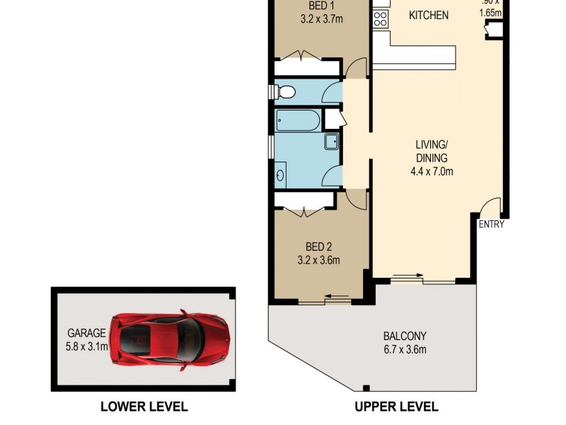 4/16 Dickenson Street, Carina QLD 4152 Floorplan
