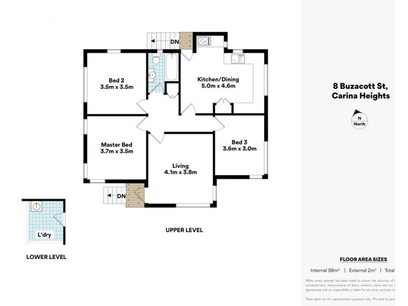 8 Buzacott Street, Carina Heights QLD 4152 Floorplan