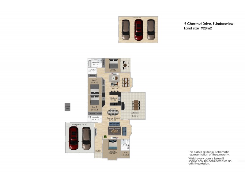 9 Chestnut Drive, Flinders View QLD 4305 Floorplan