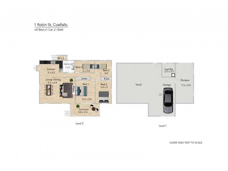 1 Robin Street, Coalfalls QLD 4305 Floorplan