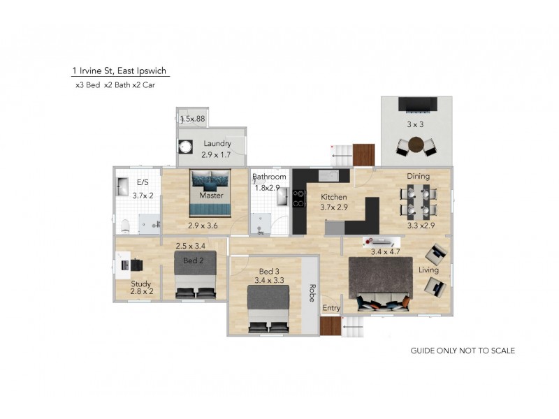 1 Irvine Street, East Ipswich QLD 4305 Floorplan