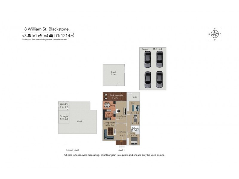 8 William Street, Blackstone QLD 4304 Floorplan