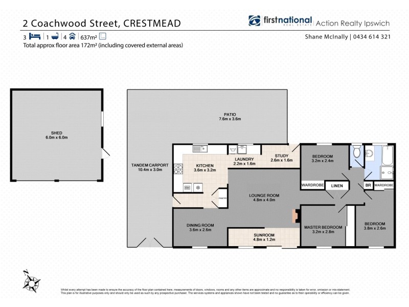 2 Coachwood Street, Crestmead QLD 4132 Floorplan