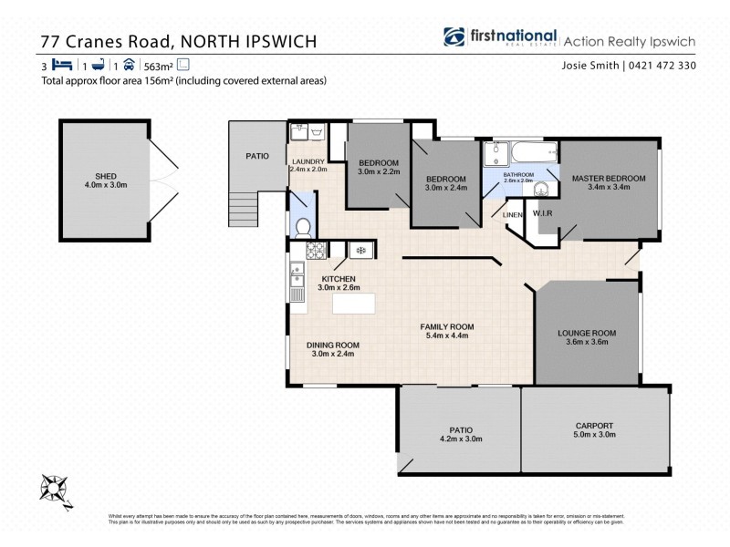 77 Cranes Road, North Ipswich QLD 4305 Floorplan