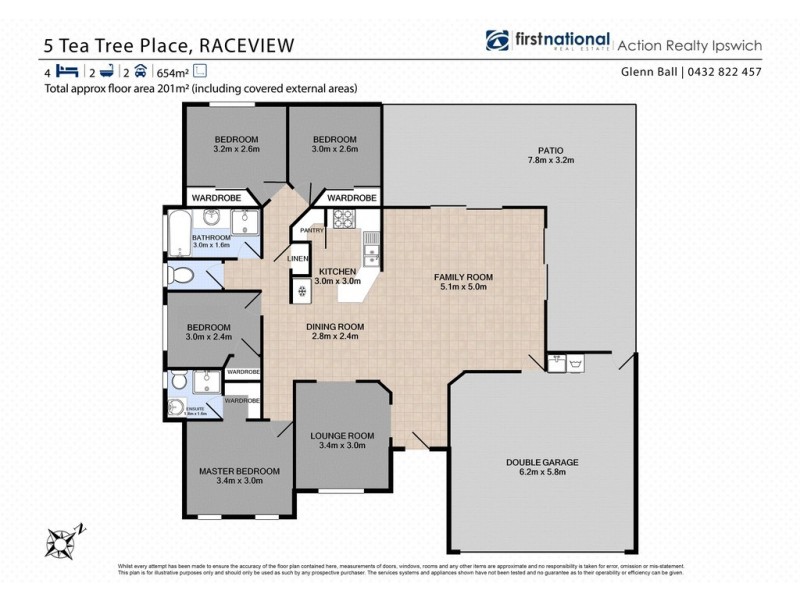 5 Tea Tree Place, Raceview QLD 4305 Floorplan