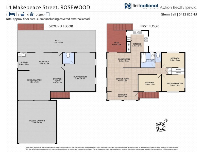 14 Makepeace Street, Rosewood QLD 4340 Floorplan