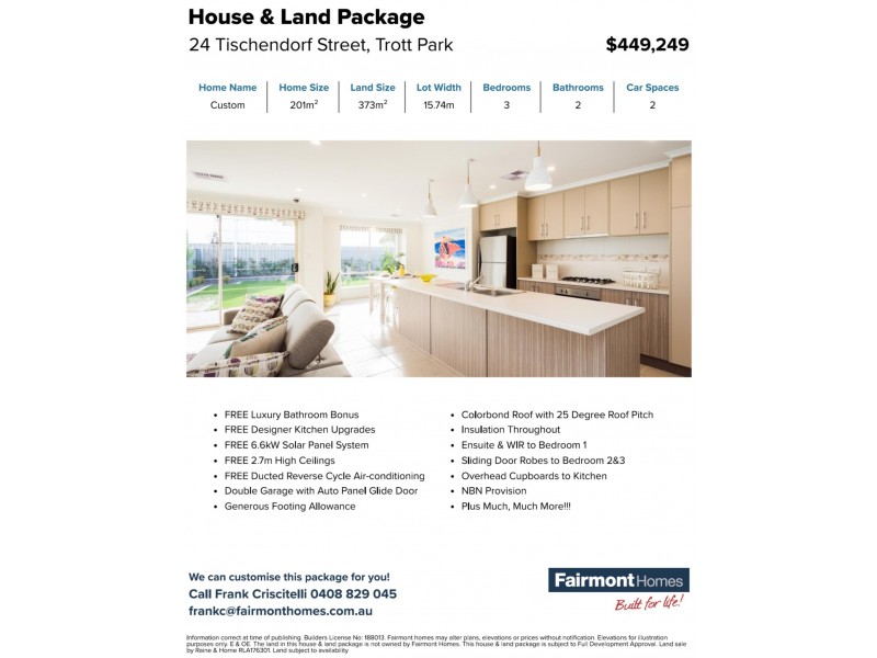 Lot 1 Tischendorf Street, Trott Park SA 5158