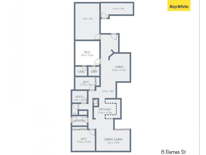8 Barnes Street, Woolgoolga NSW 2456 Floorplan