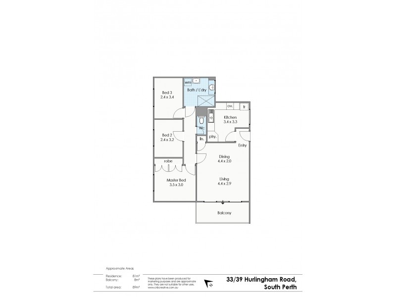 33/39 Hurlingham Road, South Perth WA 6151 Floorplan