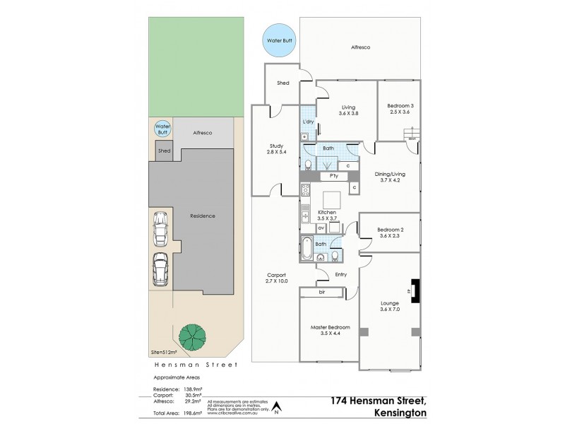 174 Hensman Street, Kensington WA 6151 Floorplan