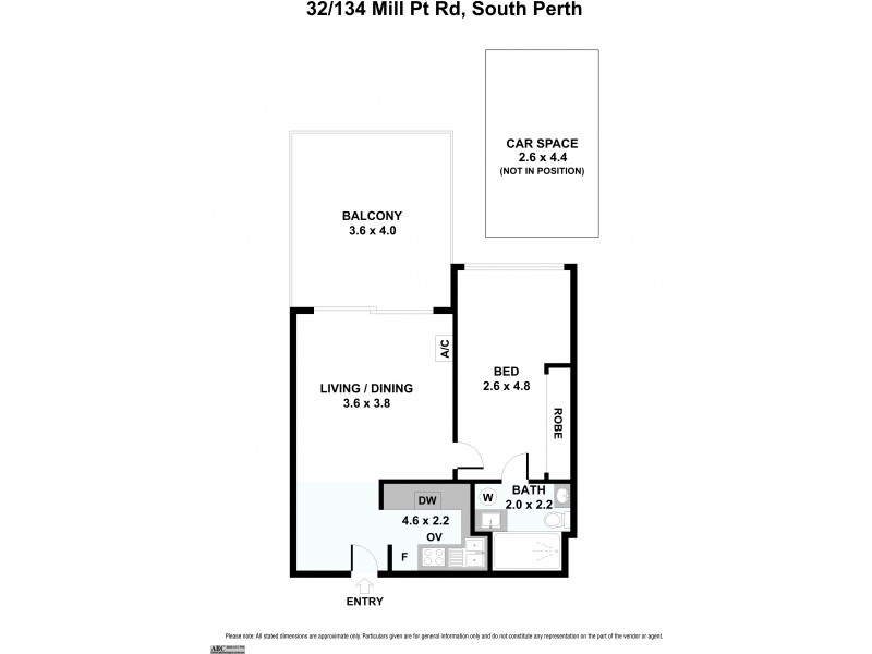 32/134 Mill Point Road, South Perth WA 6151 Floorplan