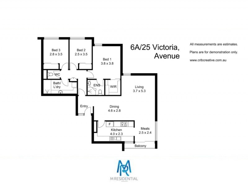 6A/25 Victoria Avenue, Claremont WA 6010 Floorplan