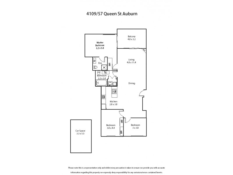 4109/57-72 Queen Street, Auburn NSW 2144 Floorplan