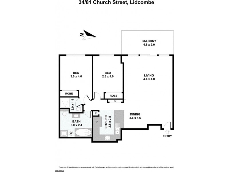 34/81 Church Street, Lidcombe NSW 2141 Floorplan