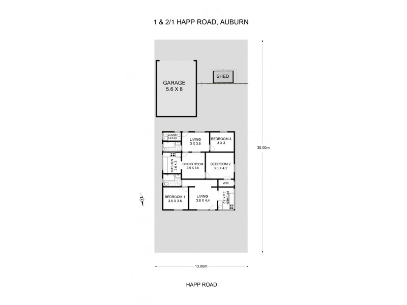 1 Happ Street, Auburn NSW 2144 Floorplan