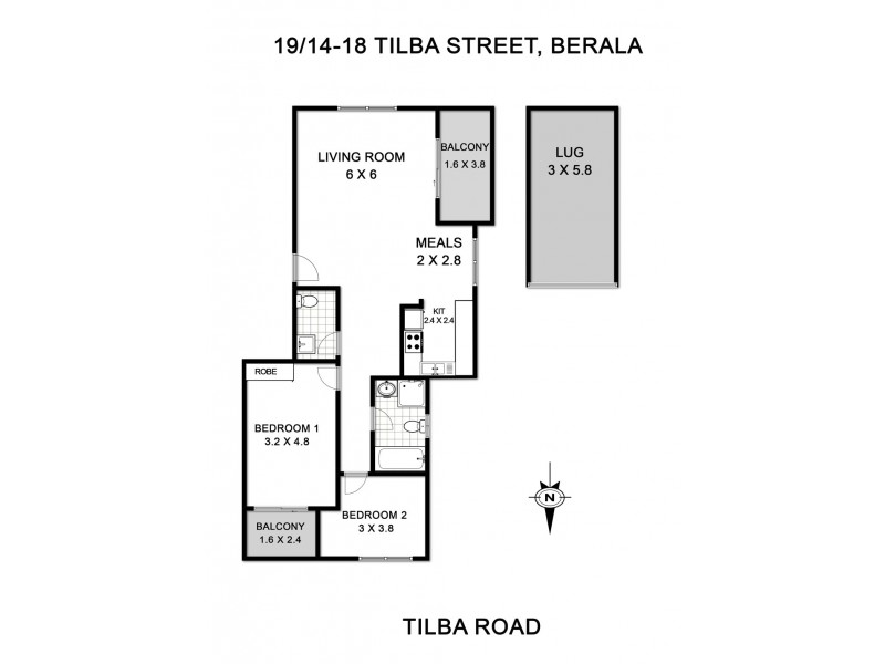 19/14-18 Tilba Street, Berala NSW 2141 Floorplan