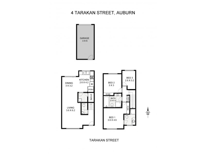 4 Tarakan Street, Auburn NSW 2144 Floorplan