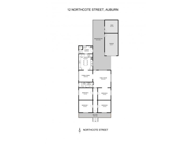 12 Northcote Street, Auburn NSW 2144 Floorplan