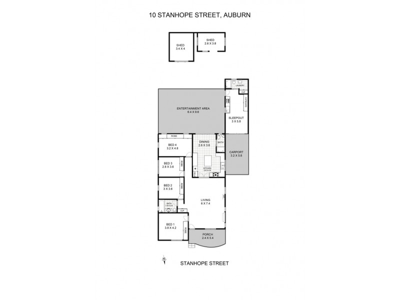 10 Stanhope Street, Auburn NSW 2144 Floorplan