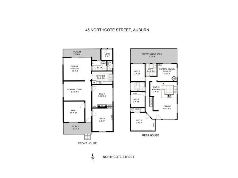 45 Northcote Street, Auburn NSW 2144 Floorplan