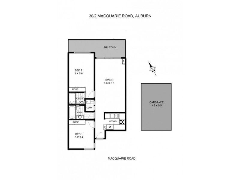 30/2 Macquarie Road, Auburn NSW 2144 Floorplan