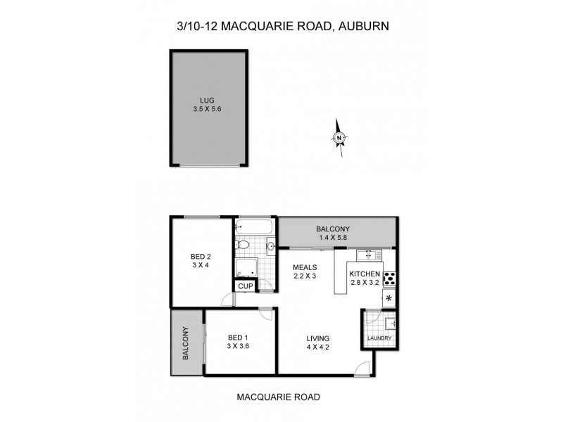 3/10-12 Macquarie Road, Auburn NSW 2144 Floorplan