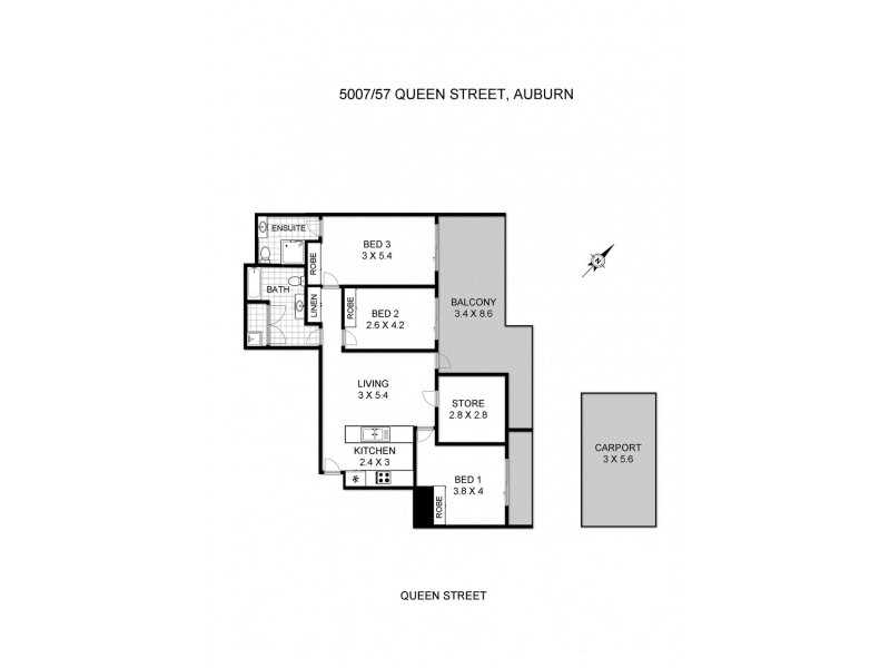 5007/57-72 Queen Street, Auburn NSW 2144 Floorplan