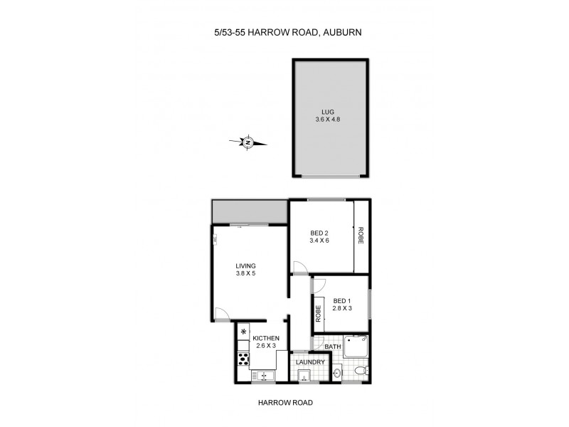 5/53-55 Harrow Road, Auburn NSW 2144 Floorplan
