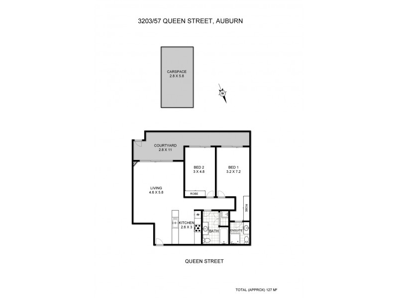 3203/57-59 Queen Street, Auburn NSW 2144 Floorplan