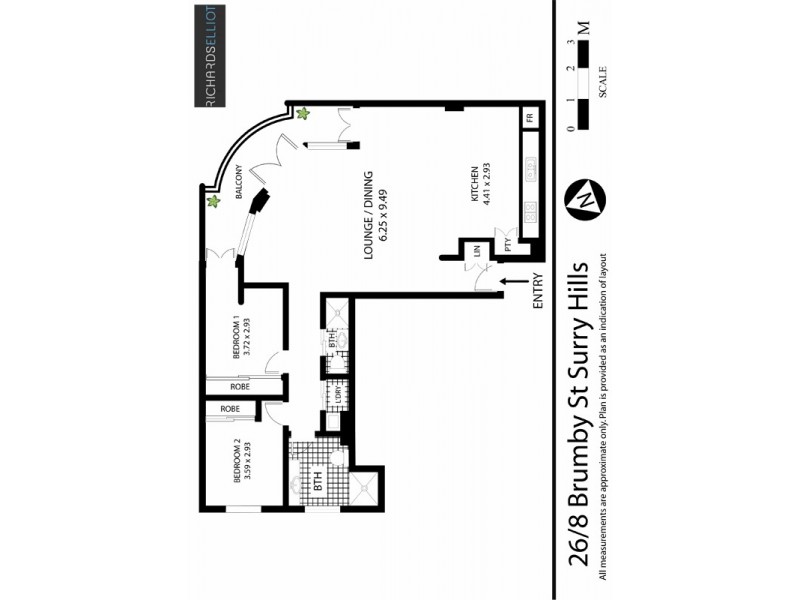 26/8 Brumby Street, Surry Hills NSW 2010 Floorplan