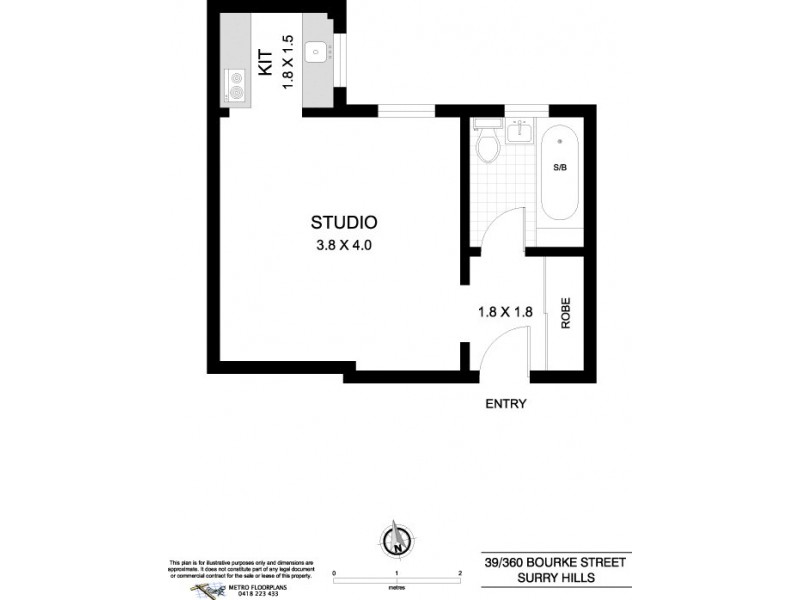 39/360 Bourke Street, Surry Hills NSW 2010 Floorplan