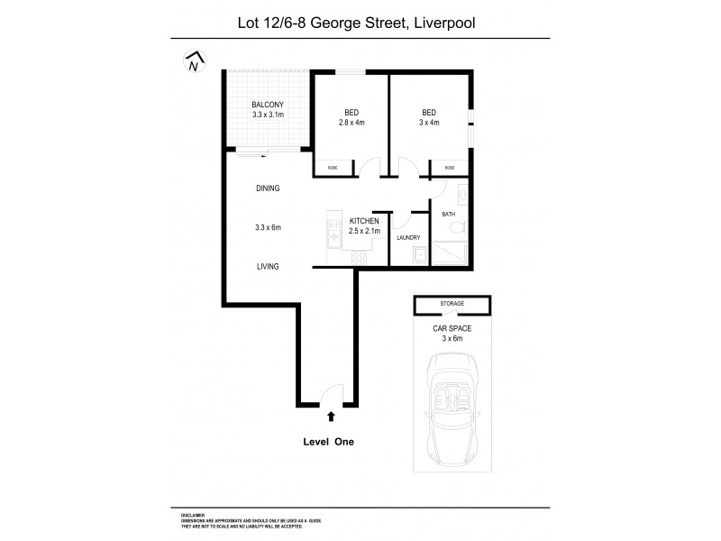 Lot 12/6-8 George street, Warwick Farm NSW 2170 Floorplan